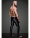 Pantalon legging homme bi matière Noir Handmade