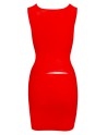 Mini robe en LateX  de couleur rouge